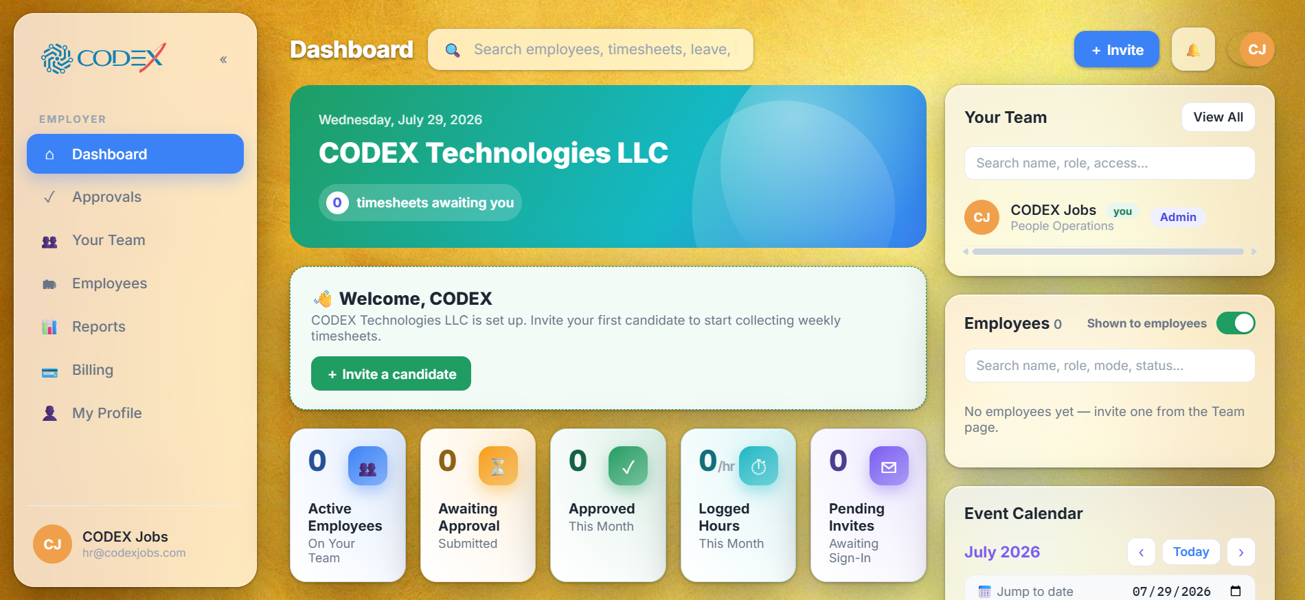 Timesheets Portal
